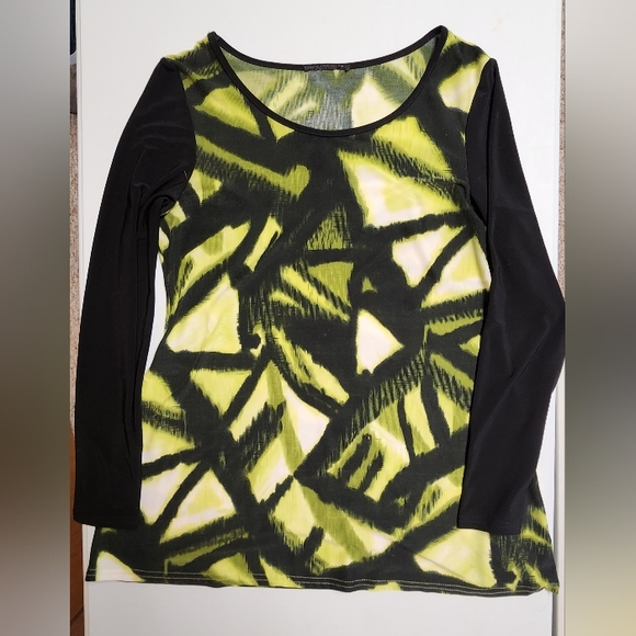 Geometic Women's Long sleeve Tunic, Size L - Picture 2 of 6